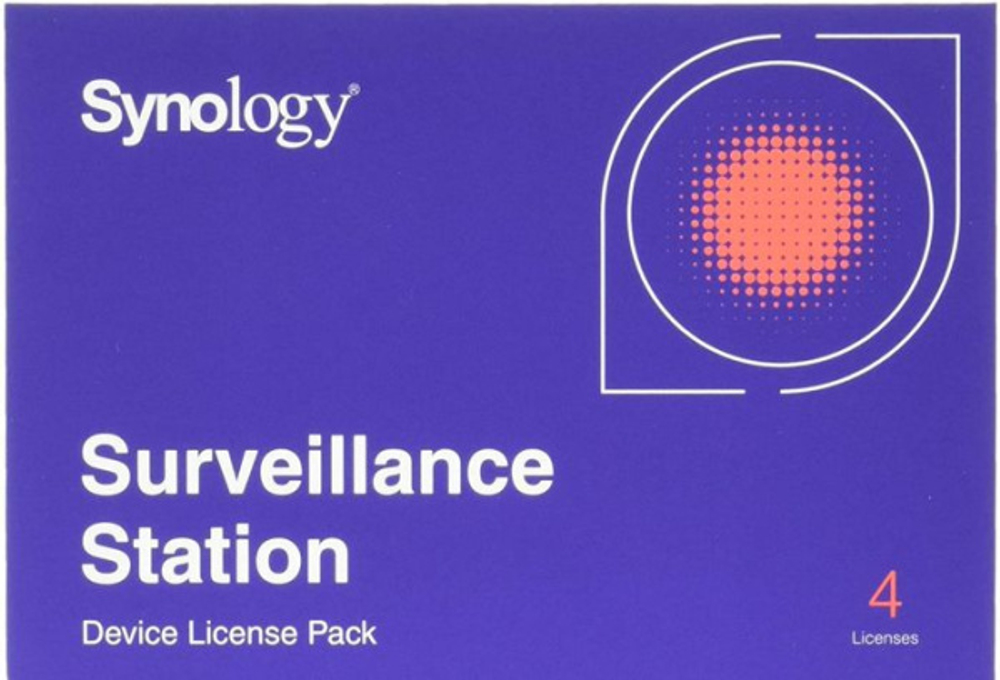 Лицензия на ПО Synology Surveillance Station Device License Pack 4