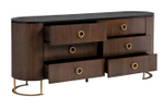 Комод Garda Decor коричневый 165*44,5*71 см