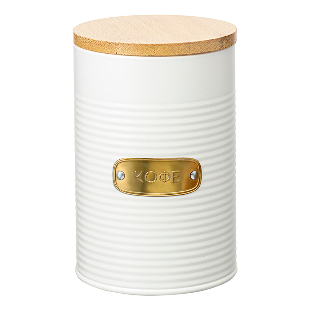 Банка для хранения кофе irmel, 1,3 л, молочная