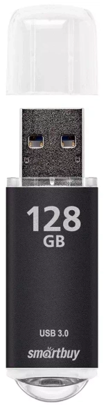 Флешка 128GB USB 3.0 SmartBuy V-Cut Black