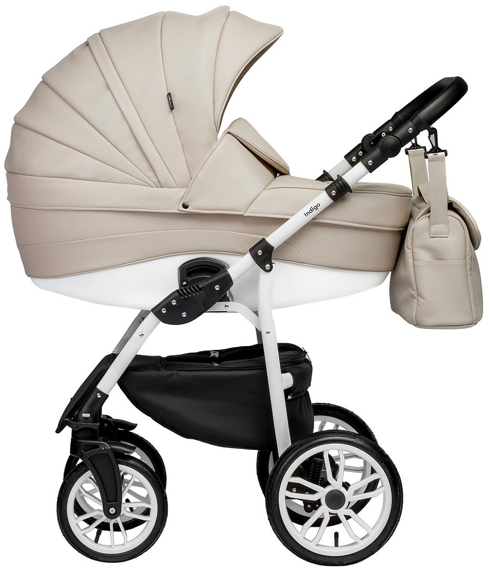 Детская коляска Indigo Indigo Special New 3 в 1 с автокреслом Avionaut Cosmo Beige Is07 св.бежевый