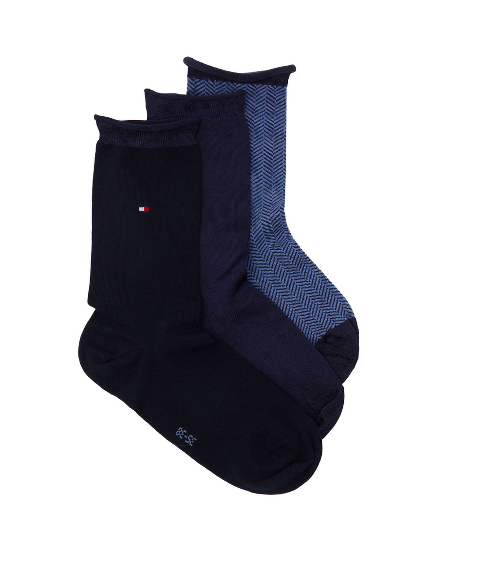 Носки 3 пары Tommy Hilfiger - темно-синий(701224920)