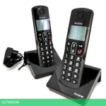 Радиотелефон DECT Alcatel S230 DUO Black