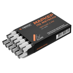 Маркер по металлу чёрный 3 мм. ТМ «Сварог» (MB103)