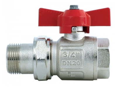 Шаровой кран ITAP IDEAL 098 НР-ВР 3/4" полнопроходной со сгоном