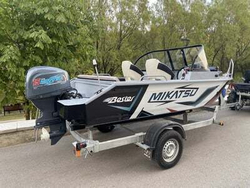 Комплект Алюминиевая лодка (катер) Mikatsu (Микатсу) 470 (Z43) Premium + мотор Mikatsu MF40FEL-T-EFI