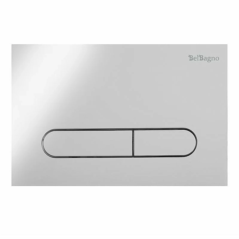 Унитаз подвесной BelBagno UNO BB3105CHR безободковый, с крышкой микролифт, с инсталляцией и кнопкой хром