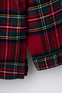 ZARA ФЛАНЕЛЕВАЯ ПИЖАМА В КЛЕТКУ, КРАСНЫЙ