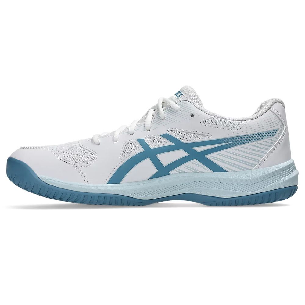 Кроссовки ASICS Upcourt 6 1071A104 105,р.9(рос.41),иск.кожа, текстиль, бело-бирюзовый