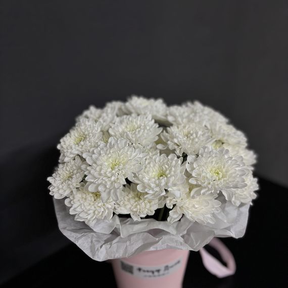 Цветочная композиция из хризантем, размер S