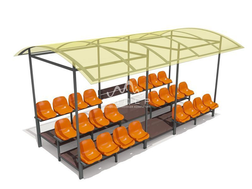 Трибуна с навесом на 24 посадочных места 41105
