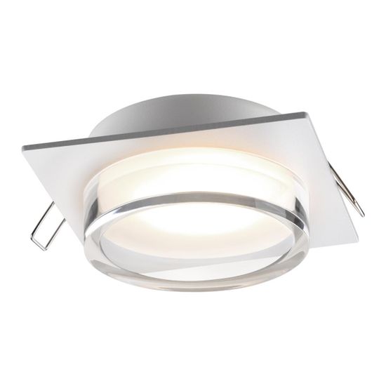 371027 WIR NT25 570 белый Светильник встраиваемый IP20 GX53 12Вт 220-240V GEM