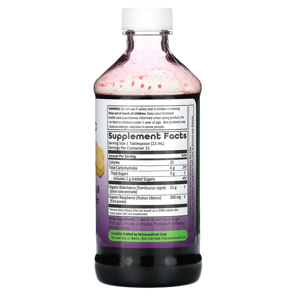 Dynamic Health, тоник с бузиной и медом, 237 мл (8 жидк. унций)