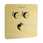 Встраиваемый термостатический смеситель для душа на 2 выхода RS SMART 85T201SOC С ВНУТРЕННЕЙ ЧАСТЬЮ золото