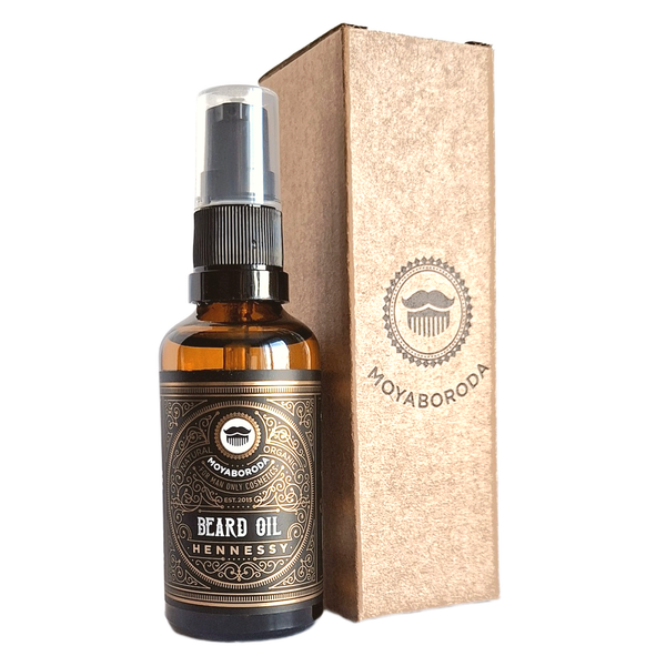 Масло для бороды и усов MOYABORODA "HENNESSY" ("Хеннеси", органик, с коньяком). (50мл.)
