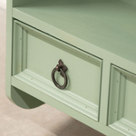 Шкаф навесной Прованс 2 ящика для кухни и ванной из массива сосны, эвкалиптовый