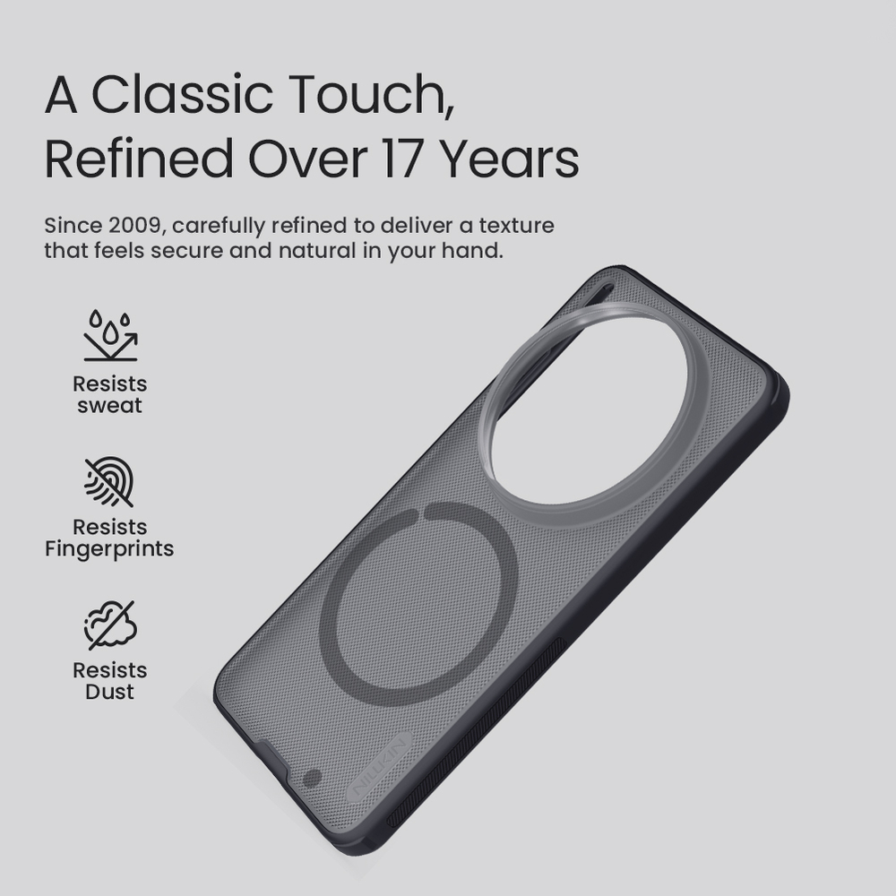 Чехол тонированный c MagSafe для Vivo X300 Ultra, серия Super Frosted Shield Pro Magnetic (Clear version) от Nillkin