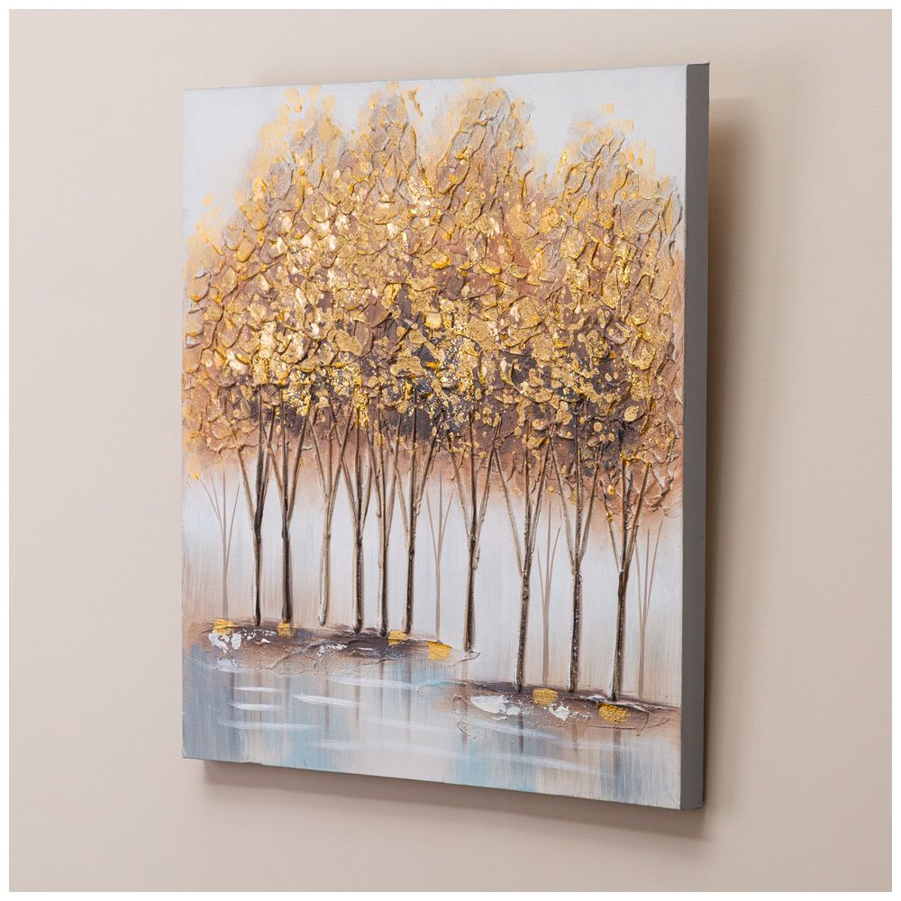 КАРТИНА "ЗОЛОТАЯ ОСЕНЬ" 60Х60Х3 СМ