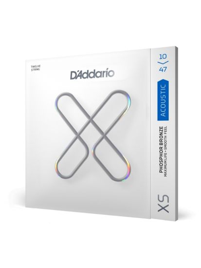 Струны для 12-струнной акустической гитары 10-47 D'Addario XS XSAPB1047-12