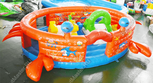 Коммерческий надувной батут "Крабик"