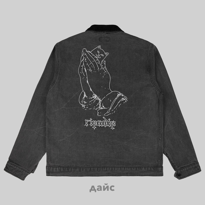 Куртка мужская Ripndip Los Feliz Denim Work Jacket артикул:RND10192 - купить в магазине Дайс