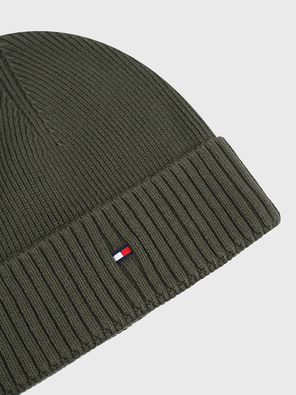 Шапка Tommy Hilfiger Cotton-Cashmere Blend Foxhut Green