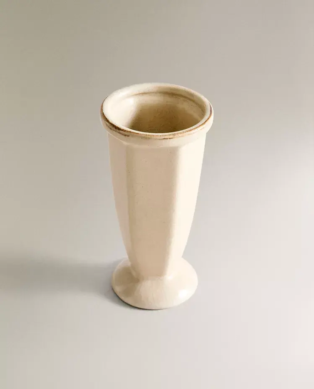 ZARA HOME КЕРАМИЧЕСКАЯ ВАЗА, БЕЛЫЙ