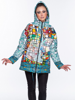 Двусторонняя куртка «Витражи», по мотивам живописи Тани МакКабе