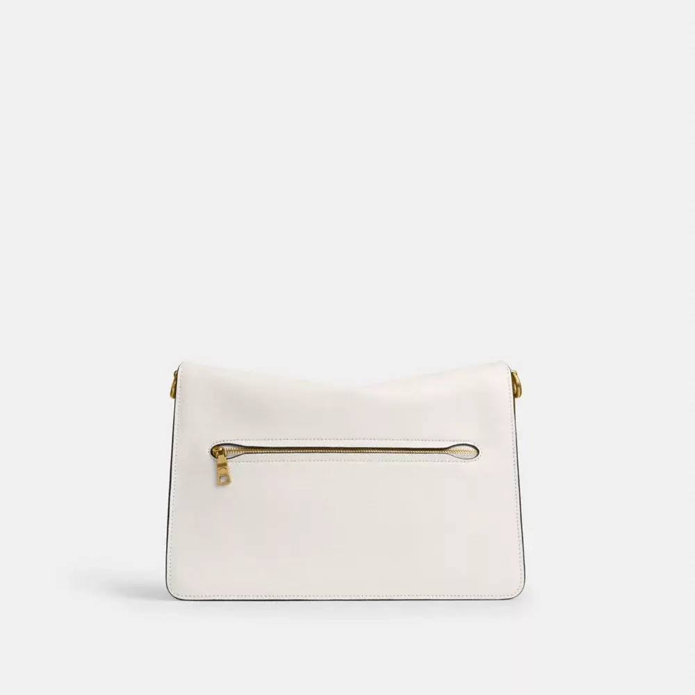 COACH СУМКА ЧЕРЕЗ ПЛЕЧО TABBY 30 CHAIN, БЕЛЫЙ