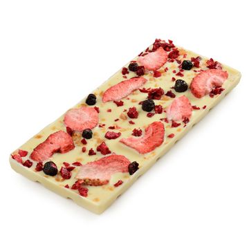 Шоколад белый "Клубника, Вишня, Карамель", 80 гр