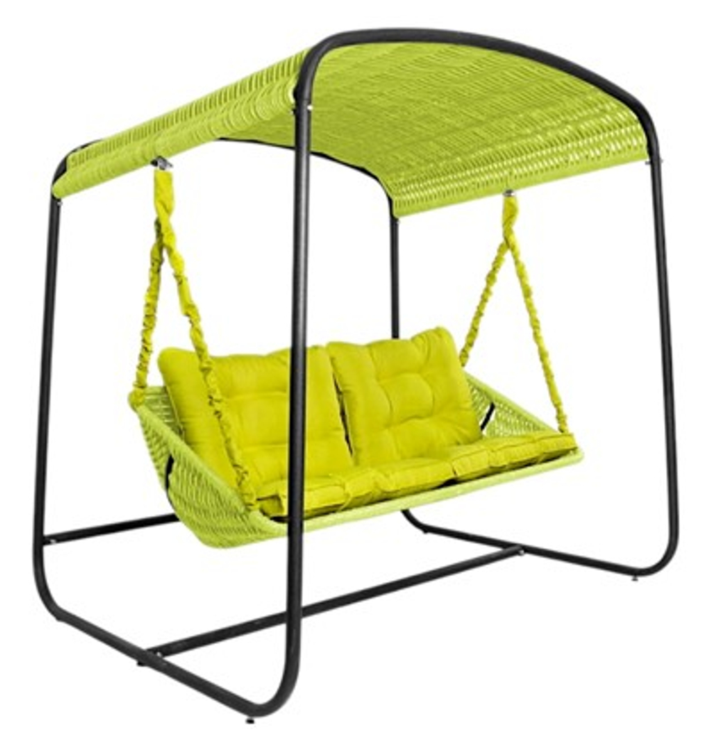 Качели DeckWOOD Sky Bed Lite (светло-зеленый, подушка зеленая)