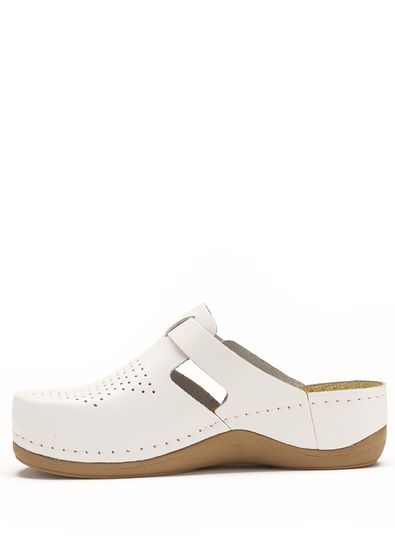 900 | Женские тапочки-сабо (белый)