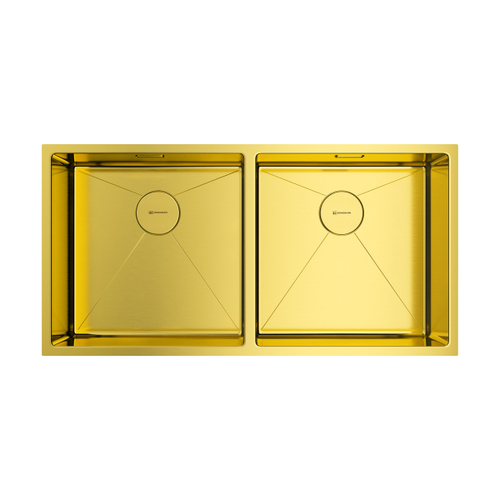 кухонная мойка Omoikiri Taki 86-2-U/IF Side-LG нерж. сталь/светлое золото