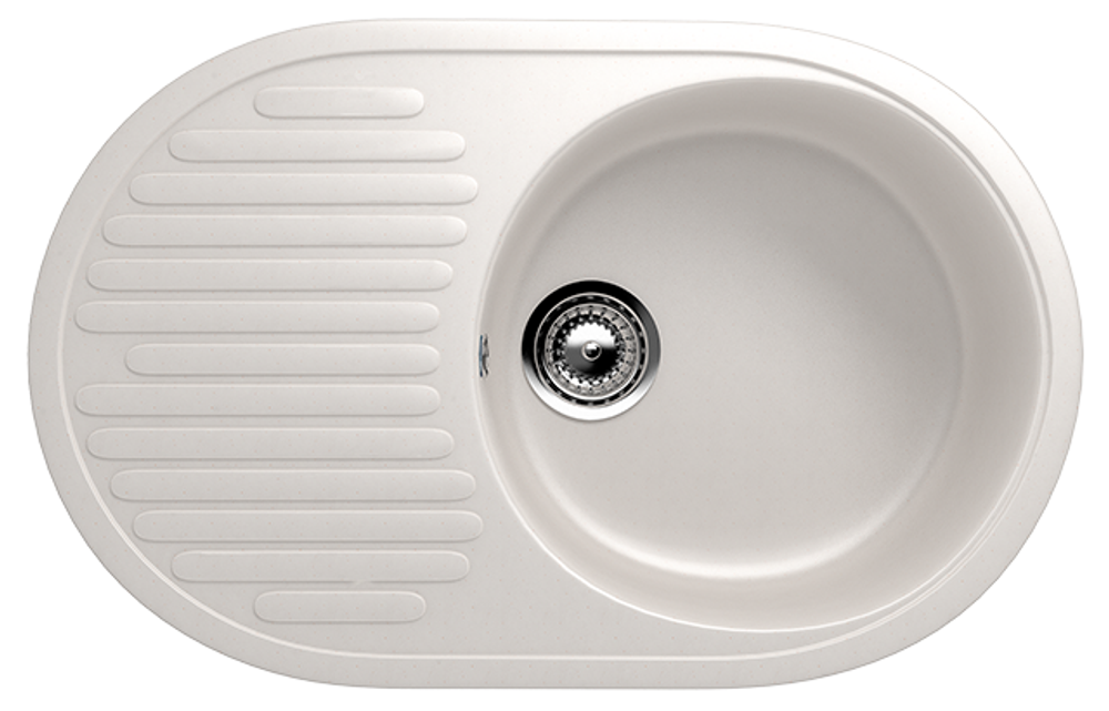 МОЙКА ULGRAN РЕВЕРС С ПЛОЩАДКОЙ U-107 БЕЛЫЙ 331