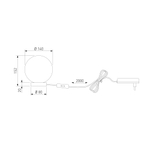 Настольная лампа со стеклянным плафоном ручной работы 1_102