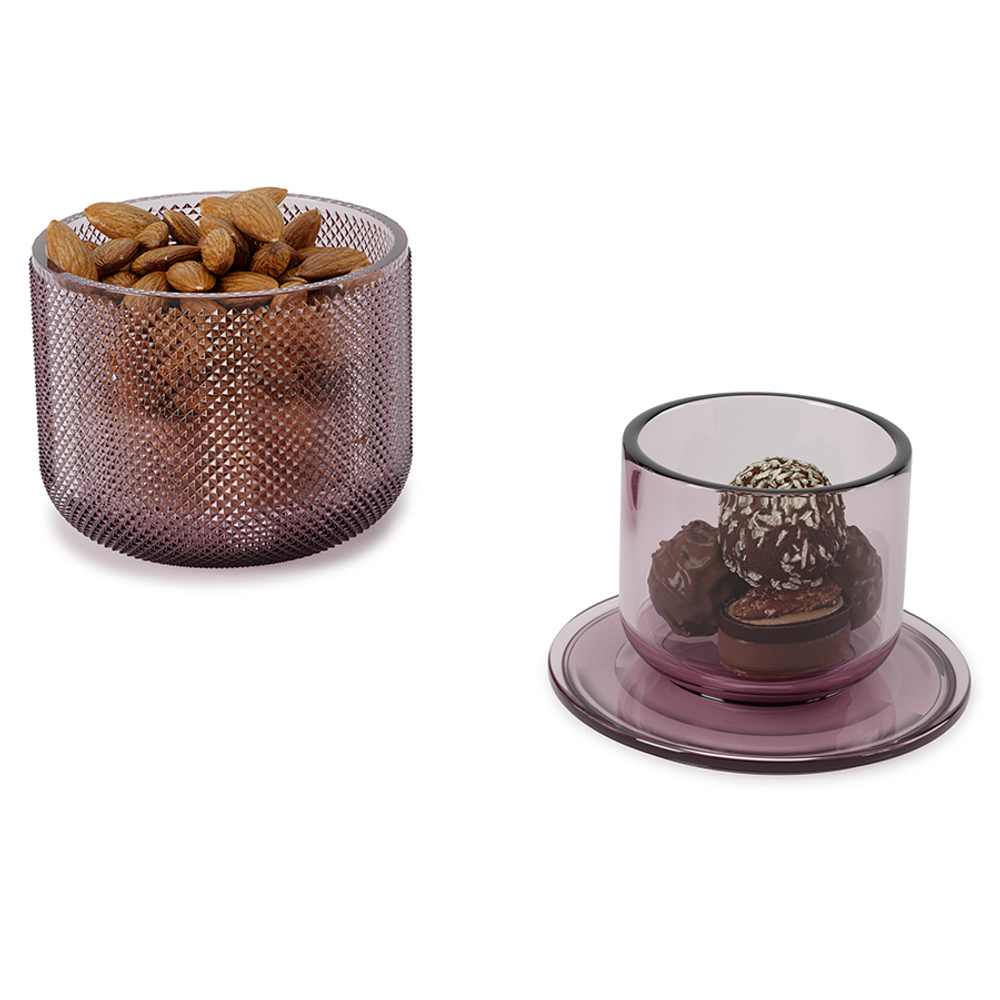 Шкатулка-органайзер allira, 10x10х15 см, сиреневая