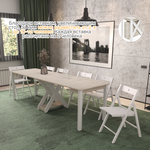 Стол трансформер NOVUS 2, цвет дуб крафт белый/ белый матовый