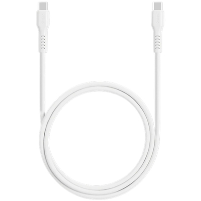ttec USB-C - USB-C 60W PD/QC Fast Charging/Data Cable, 120cm, White