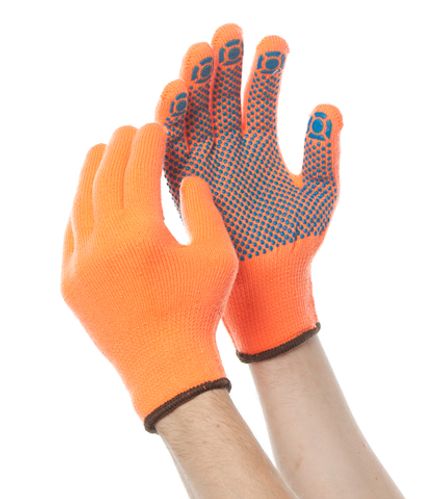 Перчатки утепленные акриловые с ПВХ