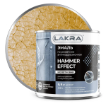 ЛАКРА  Эмаль по РЖАВЧИНЕ с молотковым эффектом Золото 0,8кг (LAKRA)