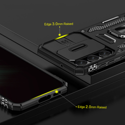 Чехол Safe Case с кольцом и защитой камеры для Samsung Galaxy S25