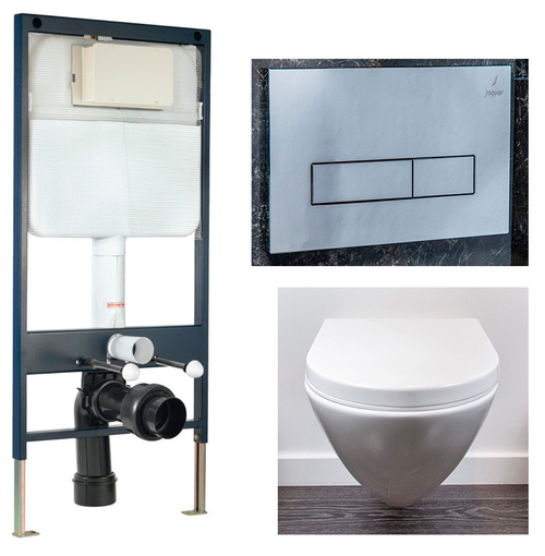 Комплект инсталляции с унитазом и кнопкой