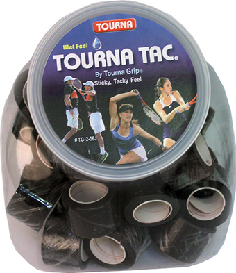 Теннисные намотки Tourna Tac Jar Display 36P - черные
