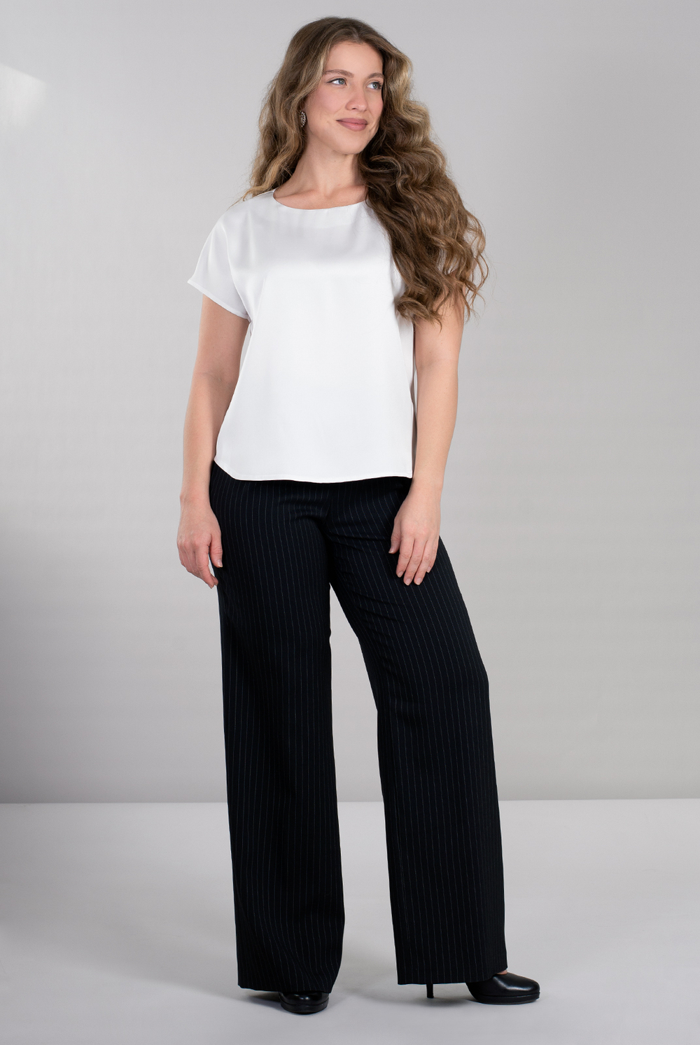 Блузка женская 3256ЗПк, белый #270Бел093256зпк