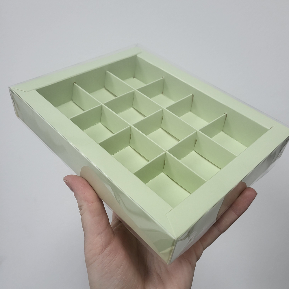 Коробка на 12 конфет Премиум Фисташка, 19*15*3 см