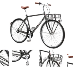 Велосипед Urban Classic M(Al 6061,колесо700с,пер/зад покр35C,3 планетар. скорости, тормаза:U-Brake,зад ножной, ремен. передача,рост до 190см, серый) Forsage-вело FB28005(550)(buh25743)