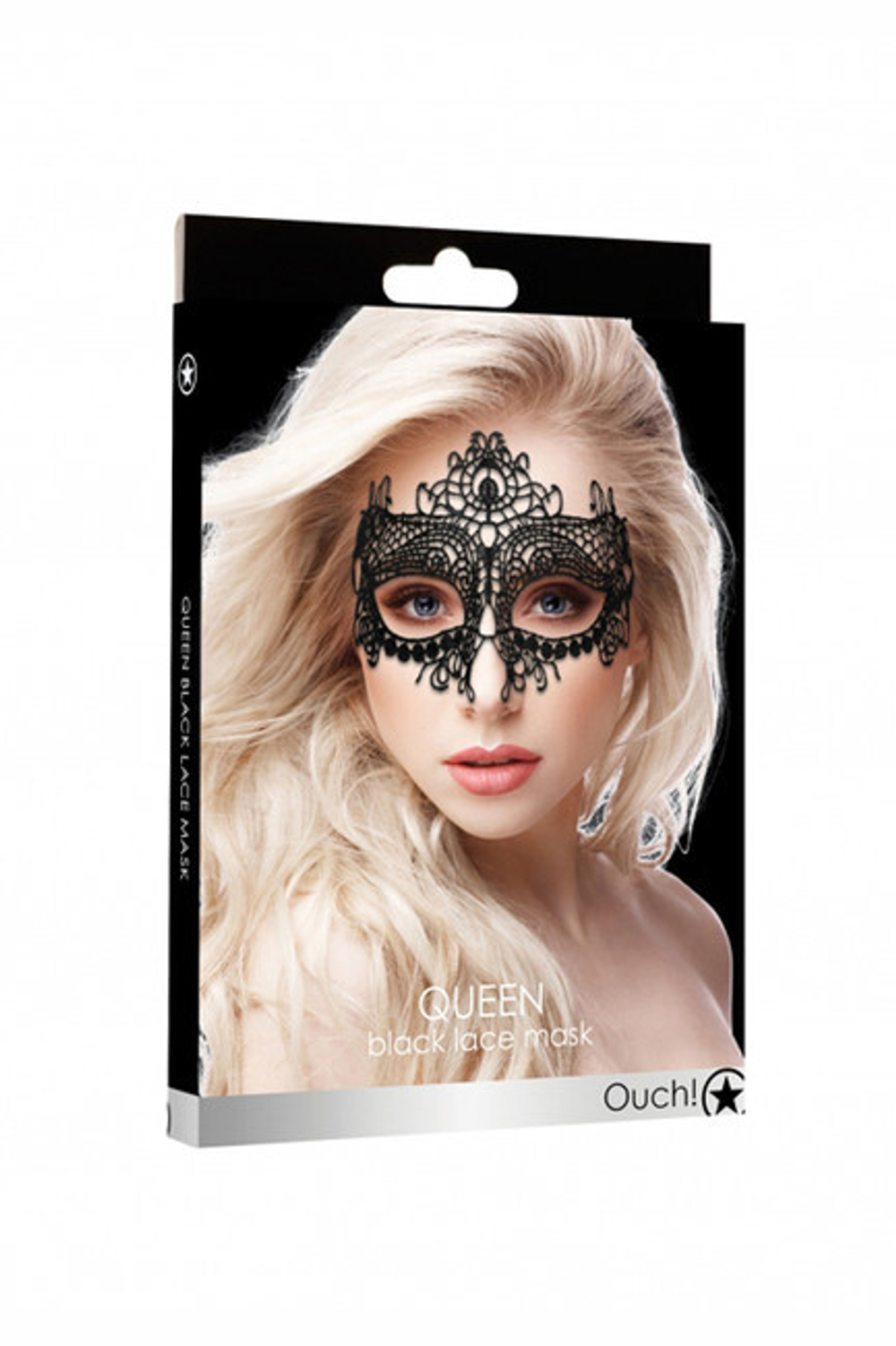 Кружевная маска ручной работы на глаза Queen Black Lace Mask (Цвет: черный)
