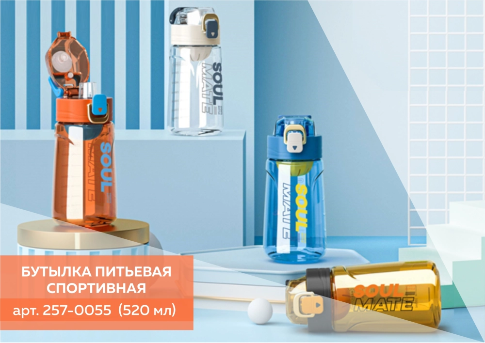 Бутылка спортивная BK 8020-520 (520 мл)