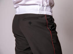 Брюки форменные казачьи милиция милицейские полиция полицейские полиция армия военные мвд кадетские юстиция с красным кантом мужские в офис на работу школьные черные классические классика теплые утепленные зимние на флисе