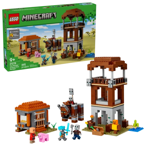 Конструктор LEGO Minecraft 21278 Форпост мародеров и опустошителей
